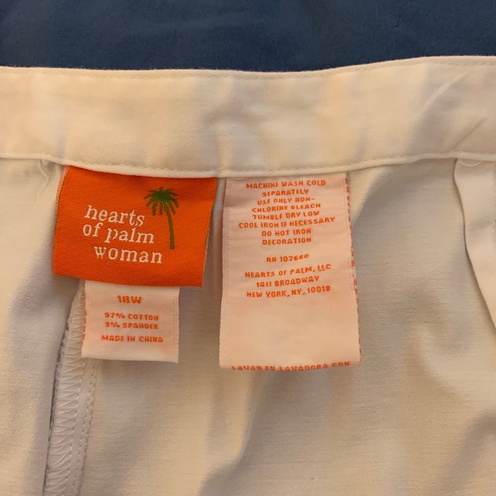 White crop pants